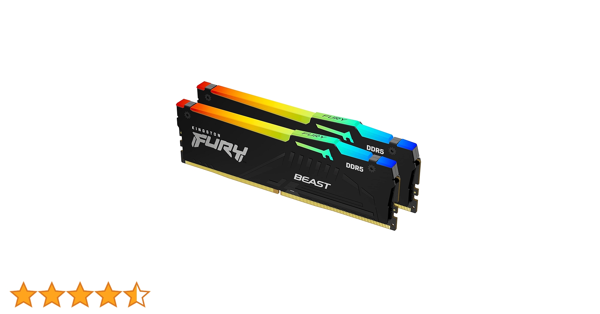 Kingston FURY BEAST DDR5 2枚セット16Gb-6000 Kingston Fury Beast Black 16GB 6000MT/s DDR5 CL30 DIMM (Kit of 2